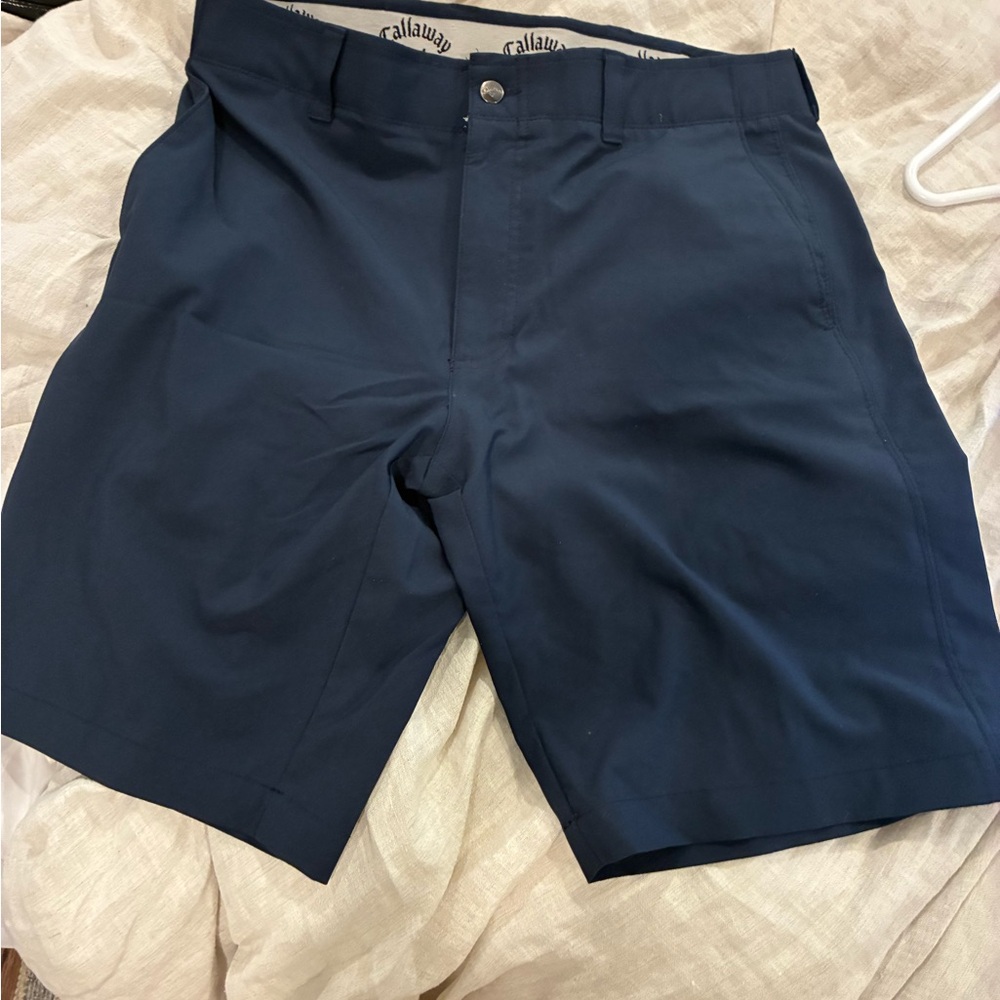 Callaway Blue Flat Front Shorts